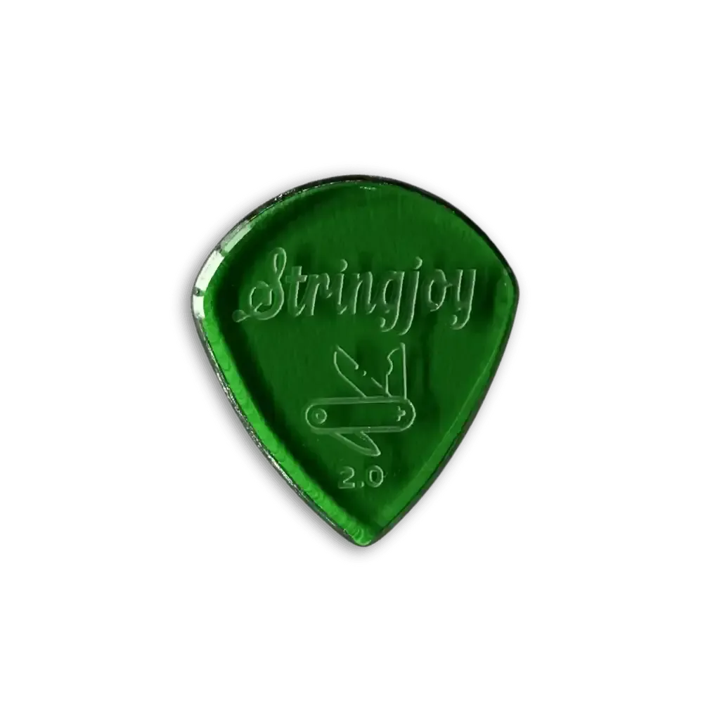 Stringjoy 2.0mm Pocketknife Acrylic Picks - 2 pack