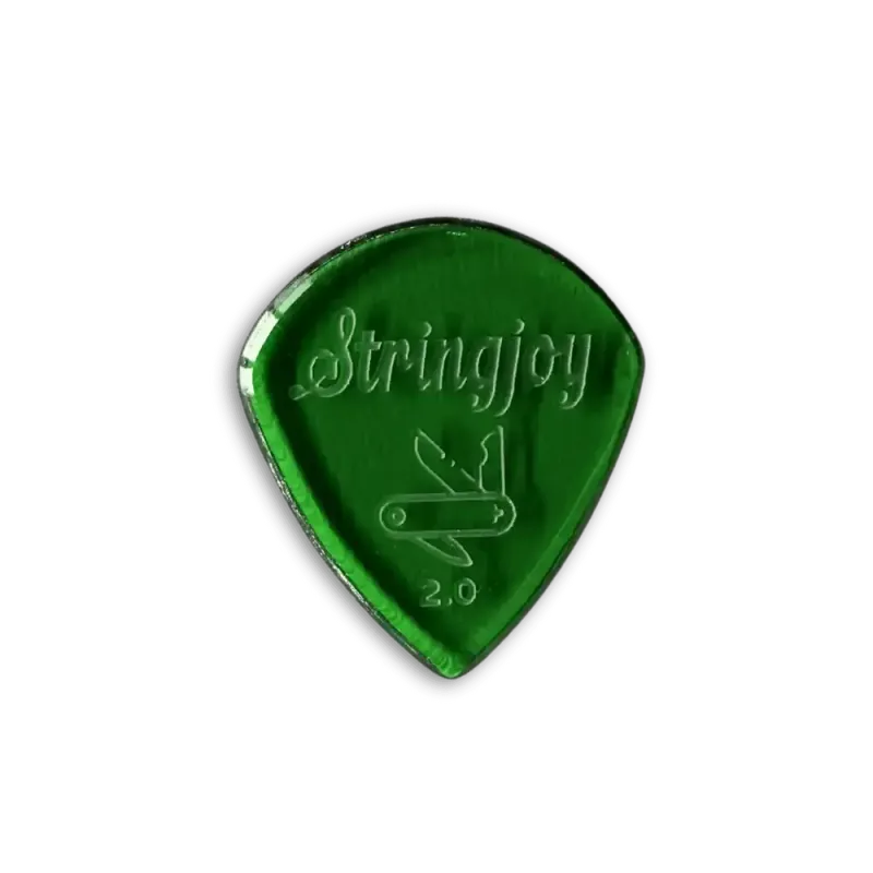 Stringjoy 2.0mm Pocketknife Acrylic Picks - 2 pack