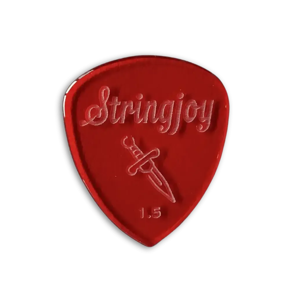 Stringjoy 1.5mm Dagger Acrylic Picks - 2 pack