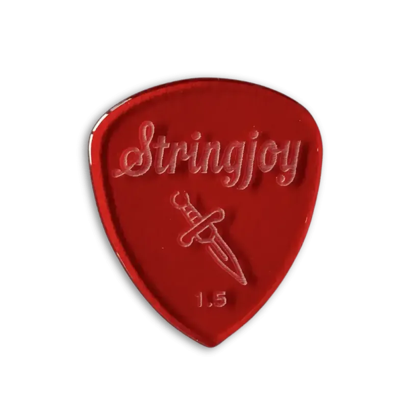 Stringjoy 1.5mm Dagger Acrylic Picks - 2 pack