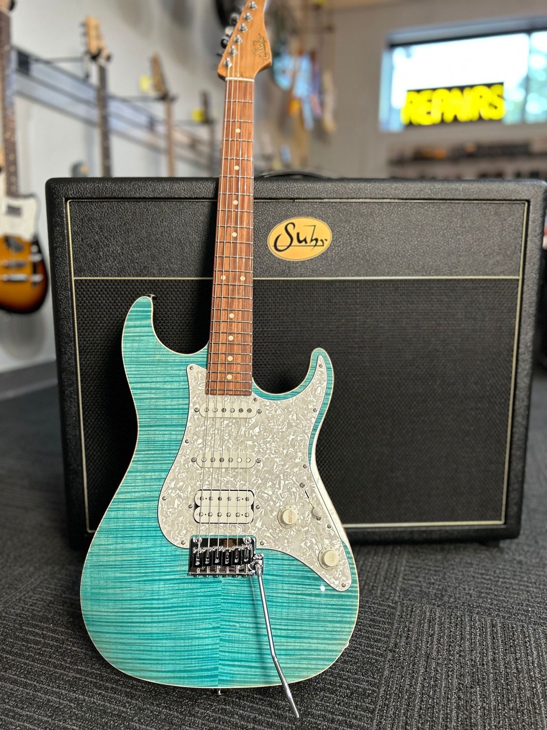 Suhr Standard Plus Bahama Blue Pau Ferro