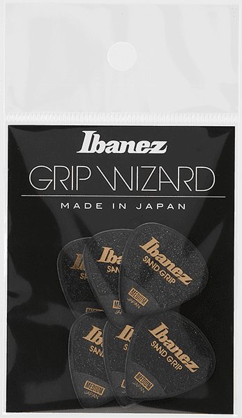 Ibanez Grip Wizard Series Sand Grip 0.8mm black 6pc.