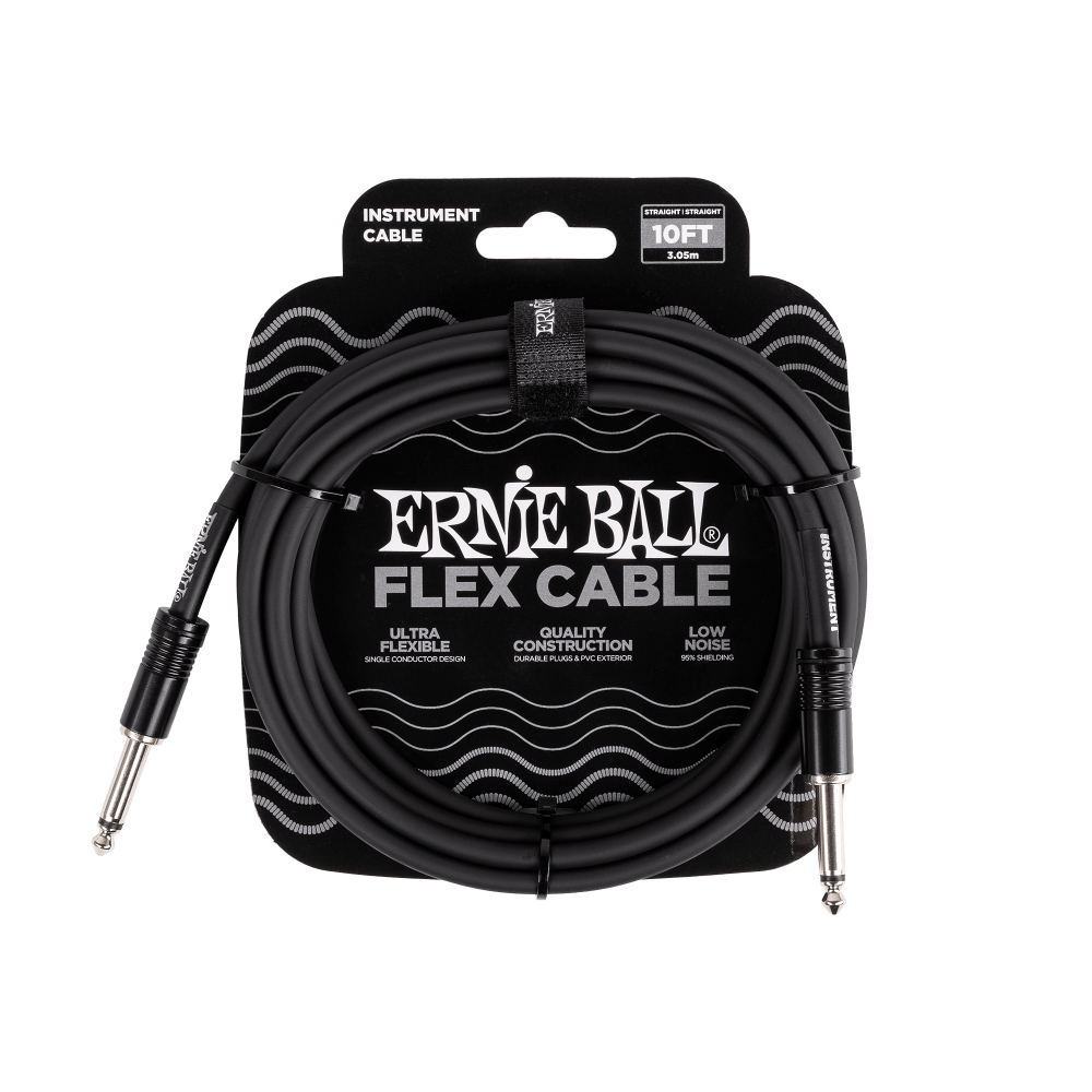 Ernie Ball Flex instrument cable 10ft black