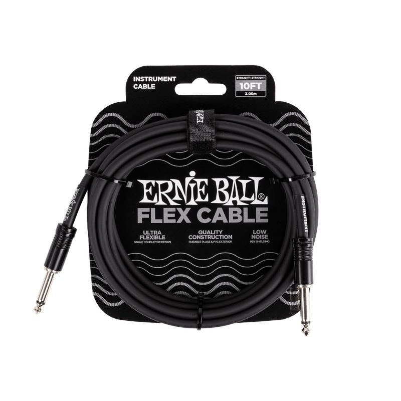 Ernie Ball Flex instrument cable 10ft black