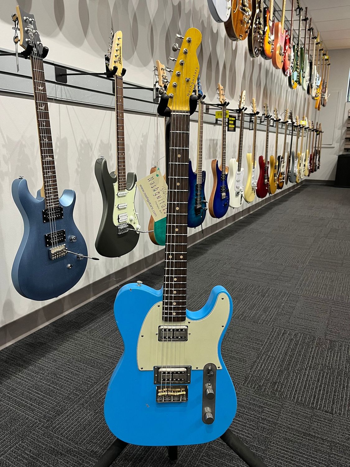 Nash T-2HB Daphne Blue Light w/ Lollartron pickups