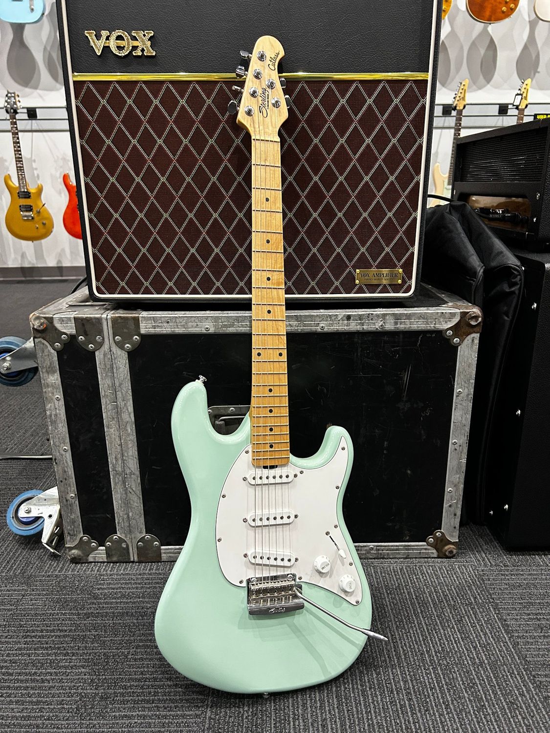 Used Sterling by Music Man Cutlass Mint green