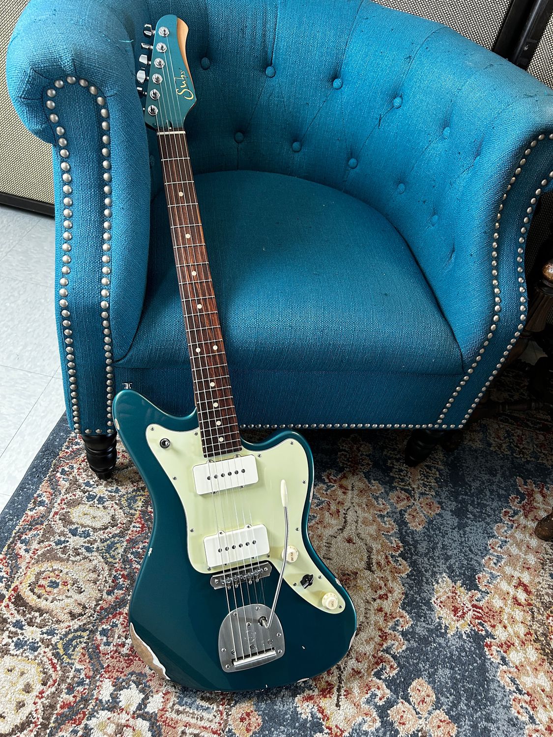 Suhr Classic JM Antique Funk Ocean Turquoise