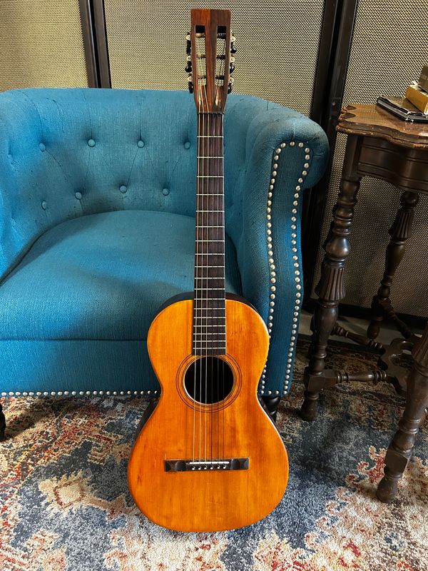 Used J. Howard Foote The Prize by Joseph Bini 1870s Solid 12- Fret Parlor Guitar w/case