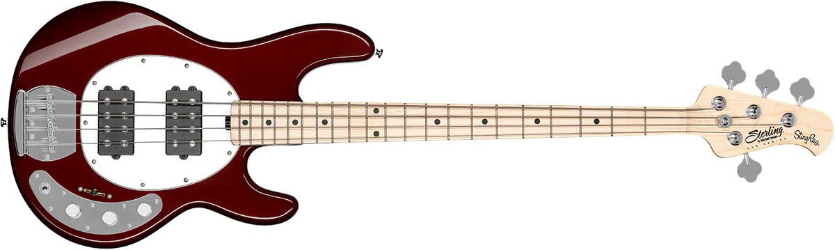 Sterling by Music Man SUB StingRay HH in Candy Apple Red
