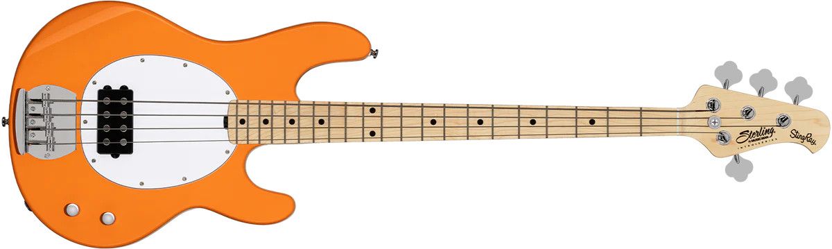 Sterling by Music Man Intro Series StingRay Sunrise Orange 4 string bass