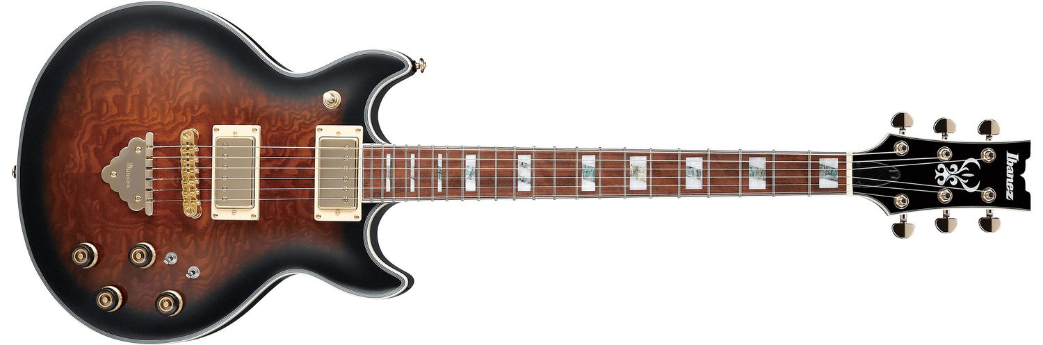 Ibanez AR325QA Electric Guitar - Dark Brown Sunburst