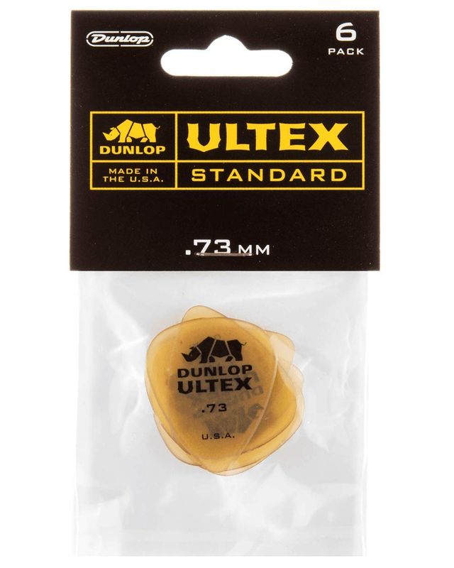 Dunlop 421P.73 Ultex Standard Guitar Picks, .73mm, 6 Pack
