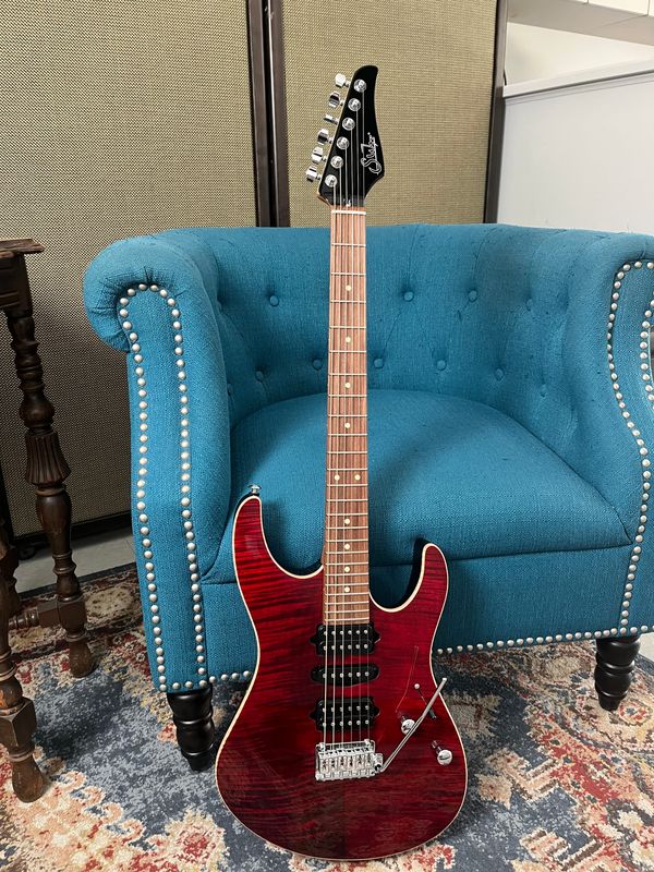 Suhr Modern Plus Chili Pepper Red Pau Fero Suhr Modern Plus Chili Pepper Red Pau Fero