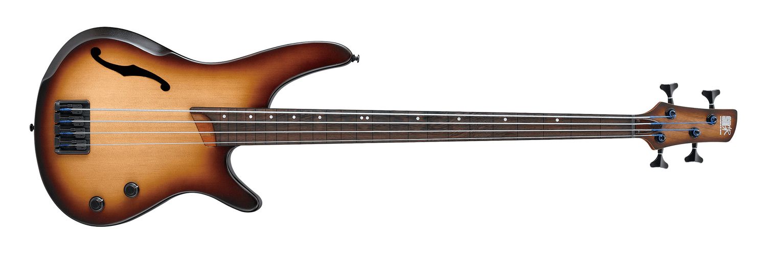 Ibanez SRH500F Fretless 4 String Bass Natural Browned Burst Flat