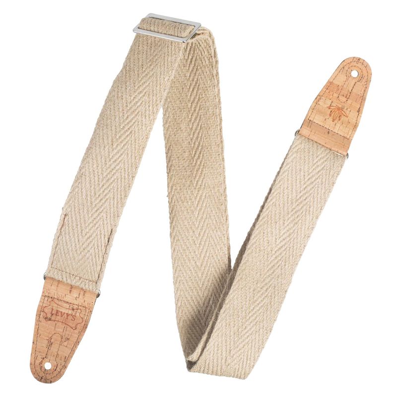 Levy's Vegan Hemp Series MH8P-NAT Natural Guitar Strap