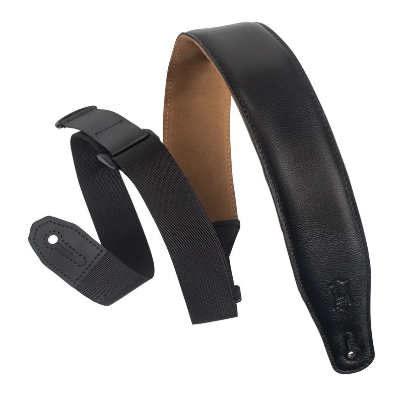 Levy's Leather Right Height Series MRHGS-BLK guitar strap