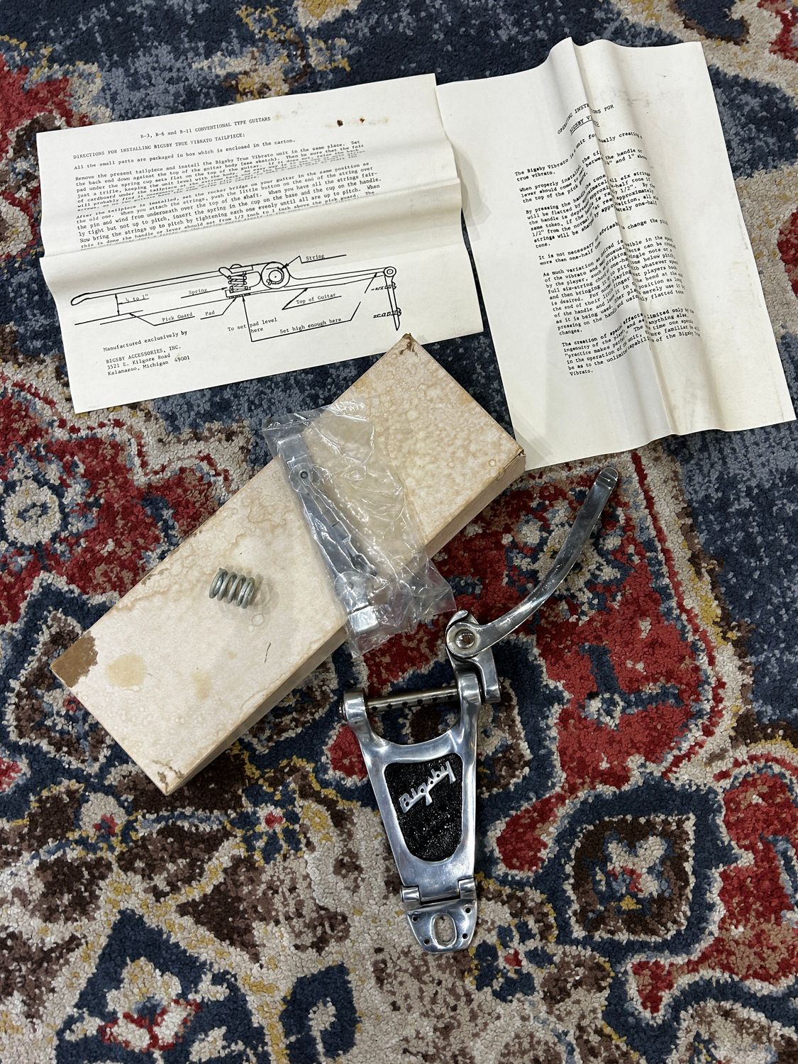 Used Bigsby B6 Vibrato Tailpiece 1960's (original)