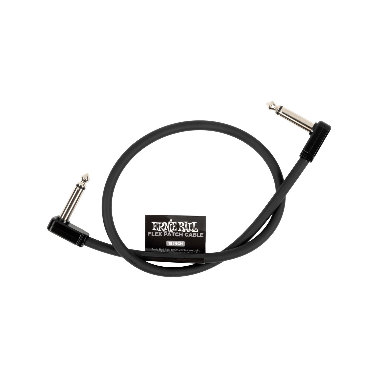 Ernie Ball Flex Patch Cable 18in black