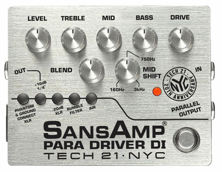 Tech 21 SansAmp 20th Anniversary Limited Edition PARA DRIVER DI