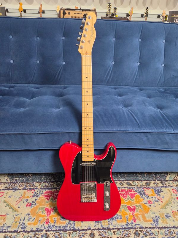Used Fender American Standard Telecaster Crimson Red w/case