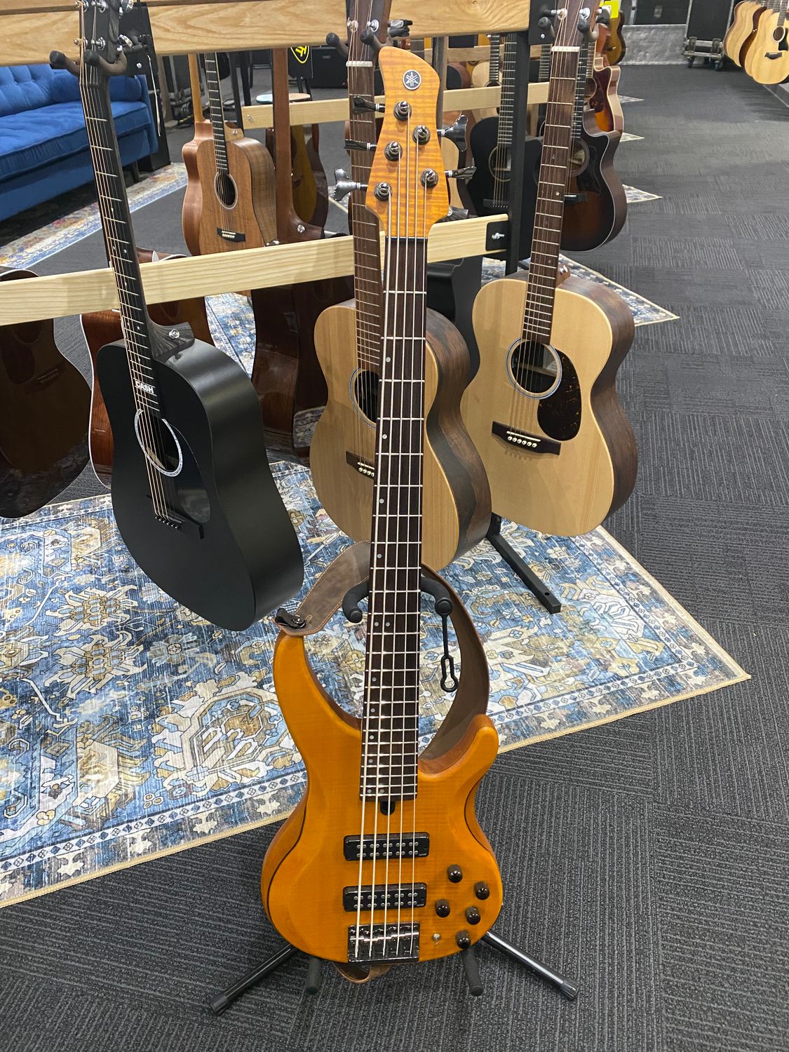 Used Yamaha TRBX605FM 5 string bass w/bag