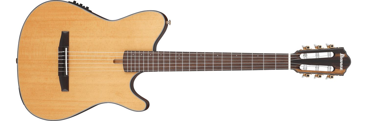 Ibanez FRH10N Thinline Acoustic-Electric Nylon-String Guitar Natural