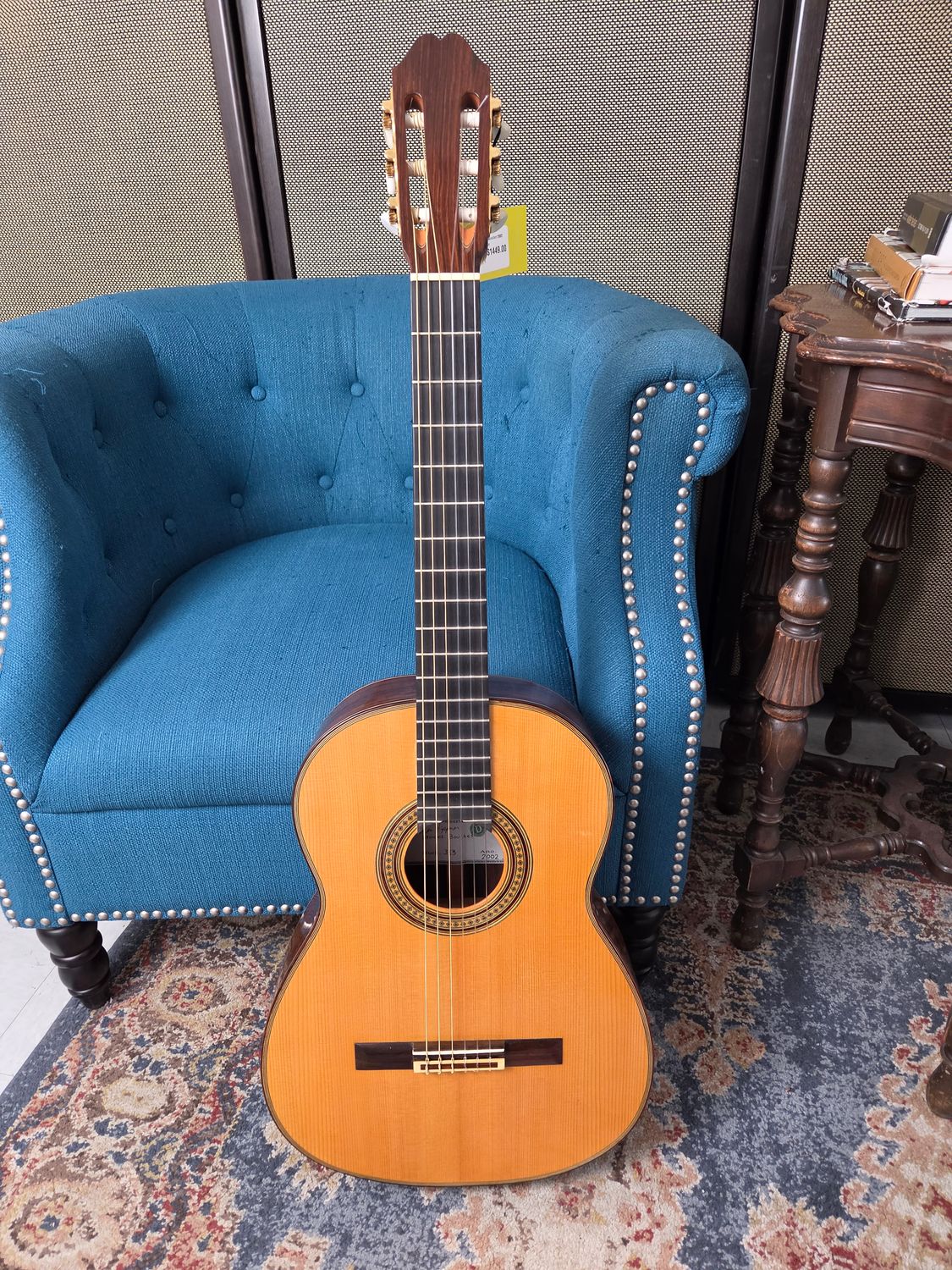 Used Darren Hippner Bouchet 2002 Classical Guitar w/case