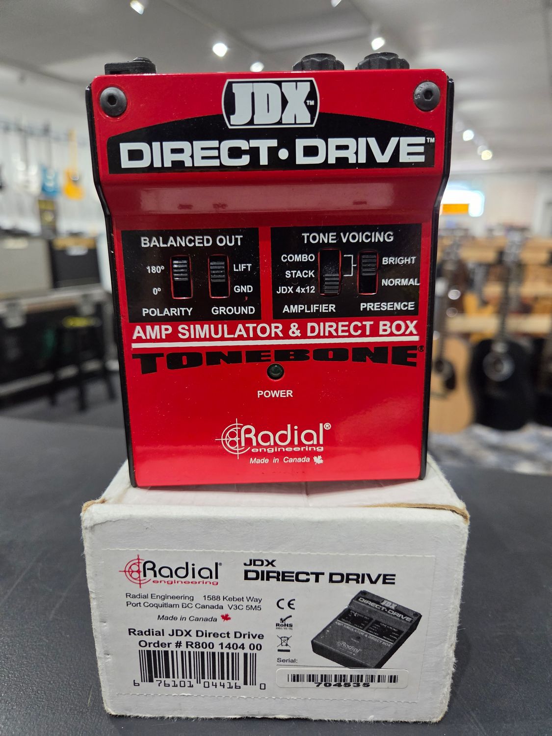 Used Radial JDX Direct Drive Amp Simulator and Direct Box