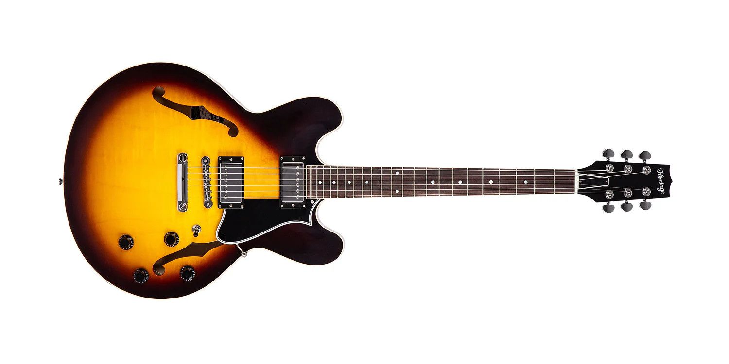 Heritage H-535 Standard II Semi-Hollow Electric Guitar Sunburst
