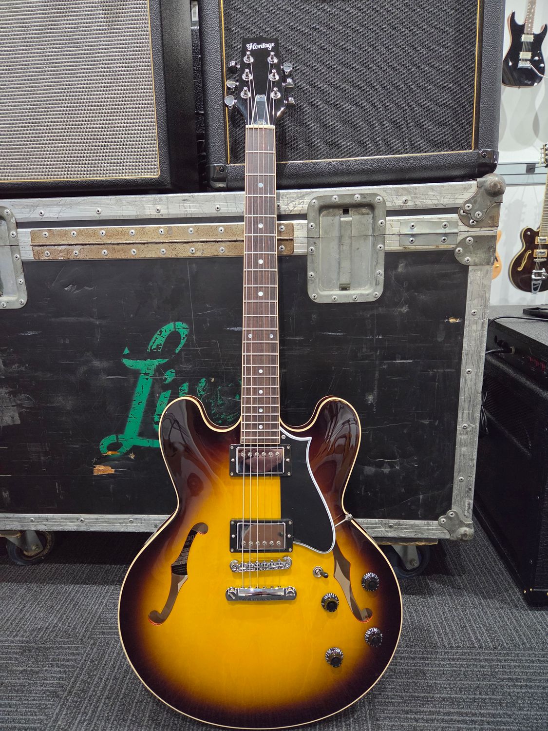 Heritage H-535 Standard II Semi-Hollow Electric Guitar Sunburst