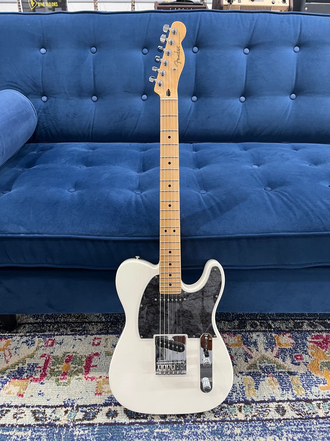 Used Fender Player Series Telecaster white w/case