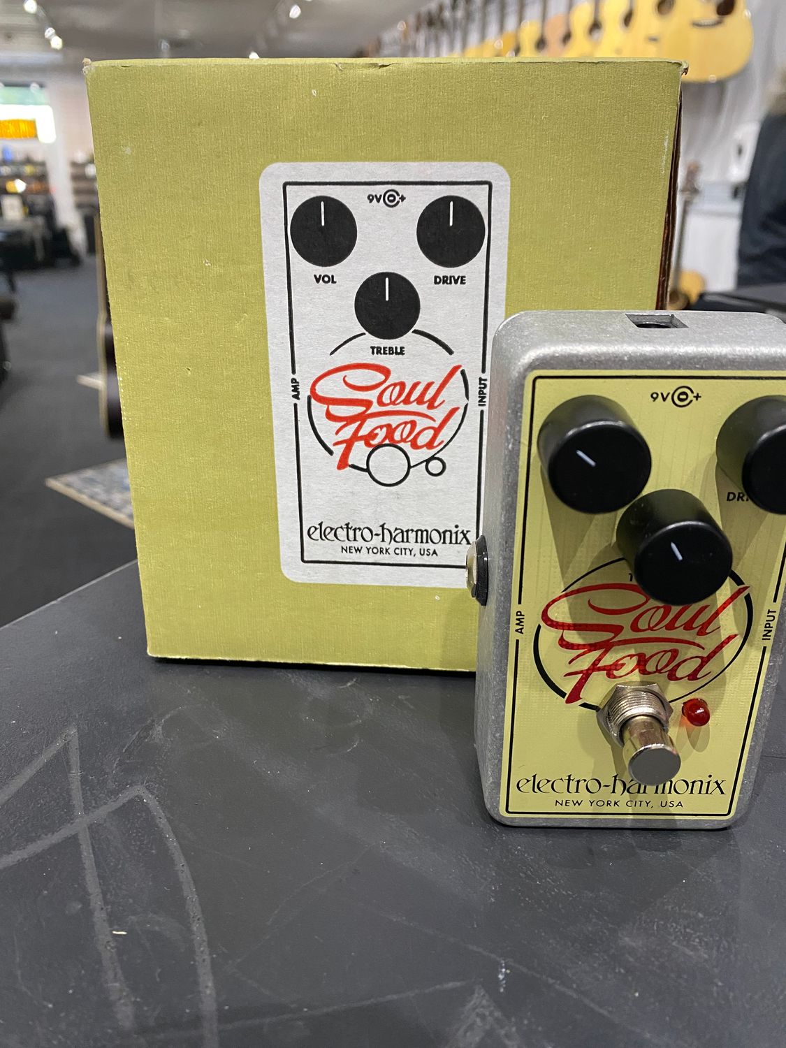 Used EHX Soul Food transparent overdrive