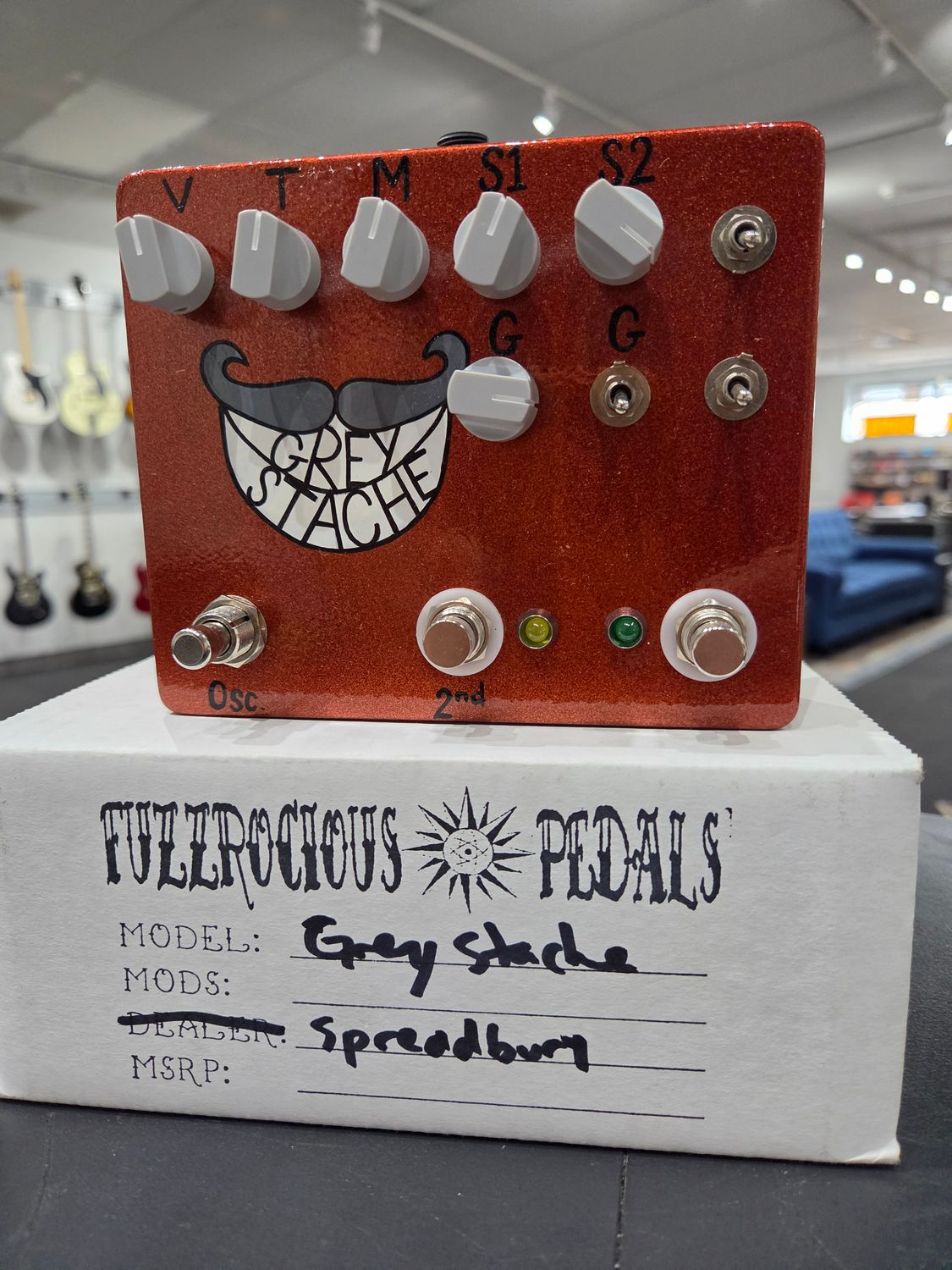 Used Fuzzrocious Grey Stache limited