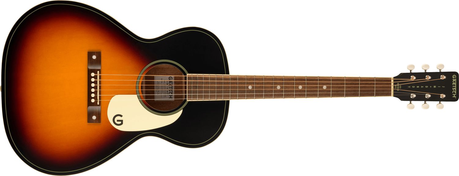 Gretsch Jim Dandy™ Concert, Walnut Fingerboard, White Pickguard, Rex Burst