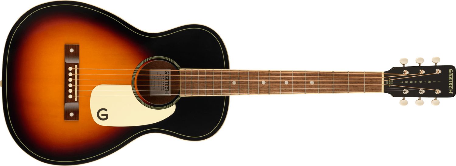Gretsch Jim Dandy™ Parlor, Walnut Fingerboard, White Pickguard, Rex Burst