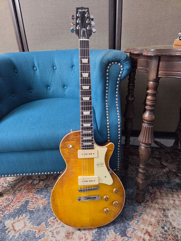 Heritage Standard II Collection H-150 P90 Electric Guitar, Dirty Lemon Burst