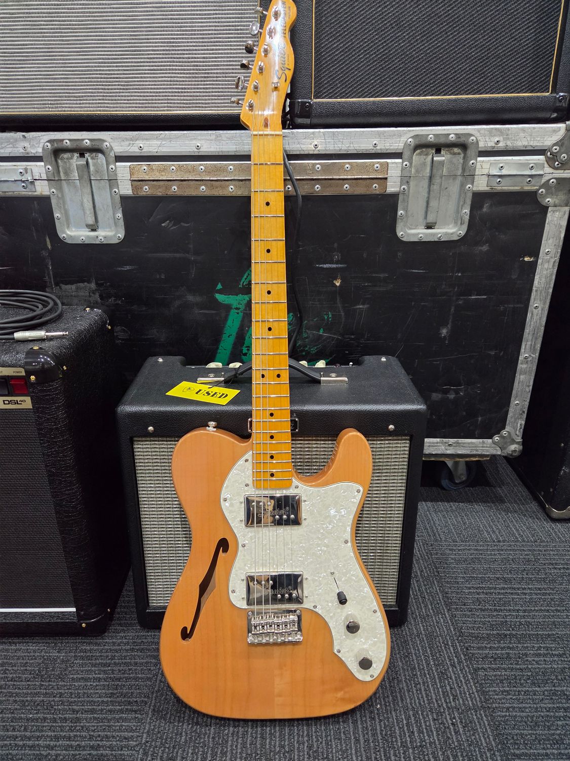 Used Squier Classic Vibe Thinline Telecaster 70's Natural w/bag