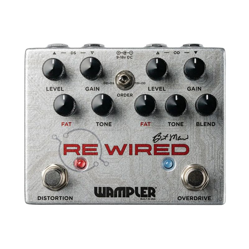WAMPLER REWIRED BRENT MASON SIGNATURE OVERDRIVE DISTORTION PEDAL