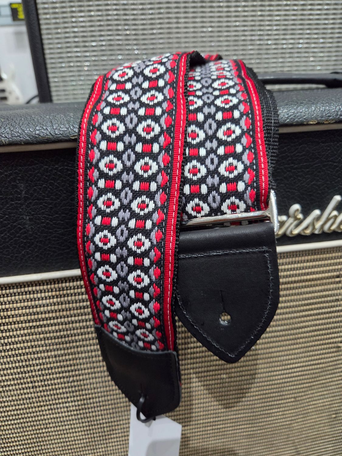 Jodi Head 2.5 Slider Schemeka Grey Guitar Strap