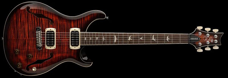 Paul Reed Smith SE Hollowbody I Piezo Orange Tiger Smokeburst