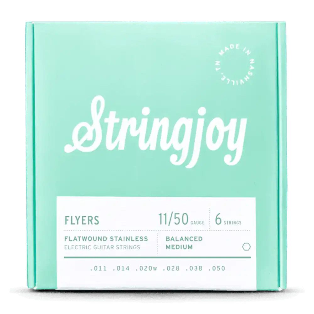 Stringjoy Flyers 11-50 Flatwound Stainless Electric Guitar String