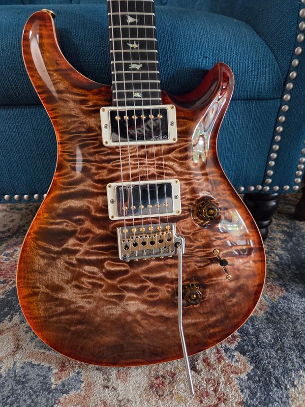 Used Paul Reed Smith Custom 24 Wood Library Autumn Sky w/case