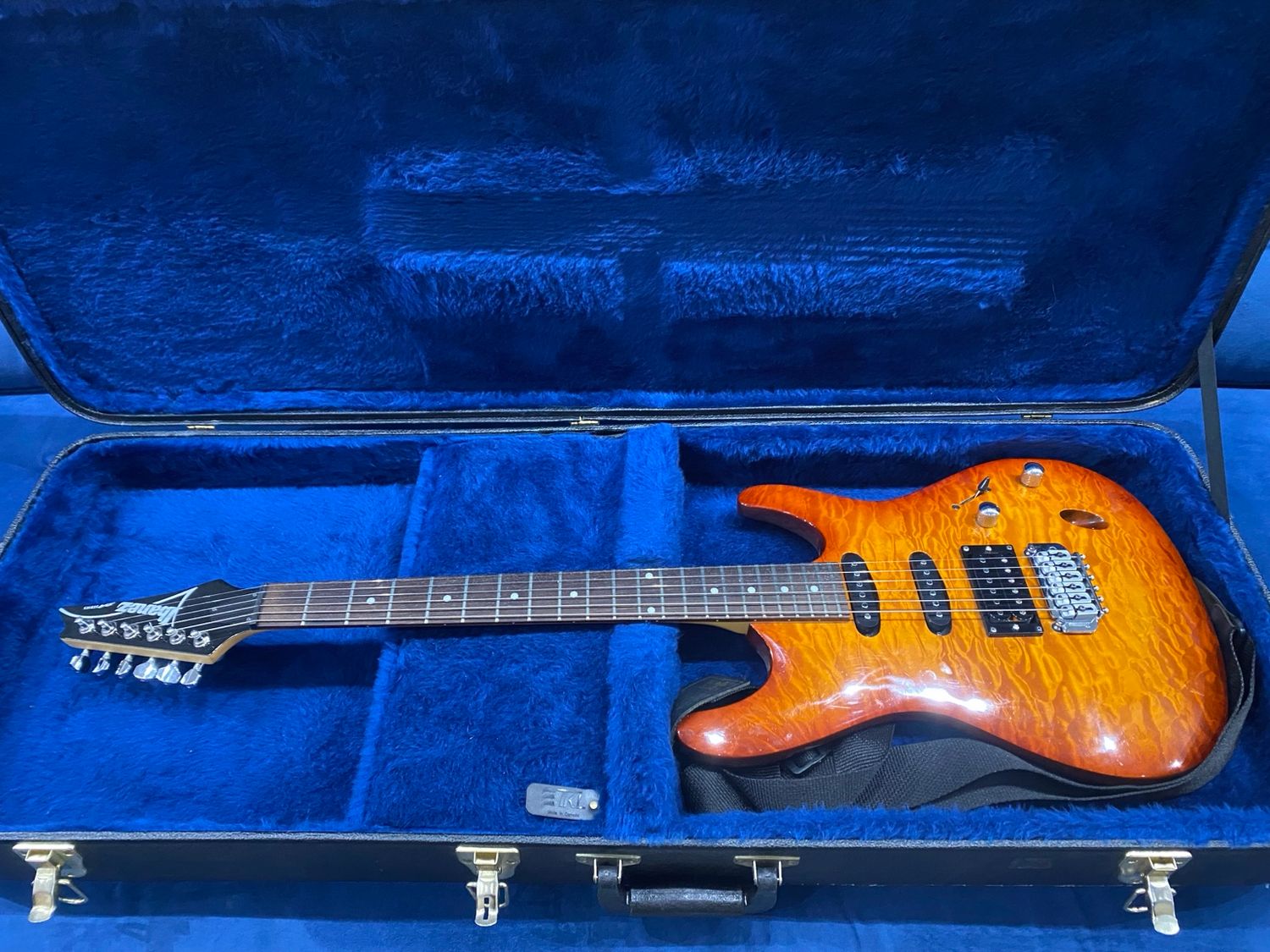 Used Ibanez SA160QM + Lollar Pickups w/case (Korean)