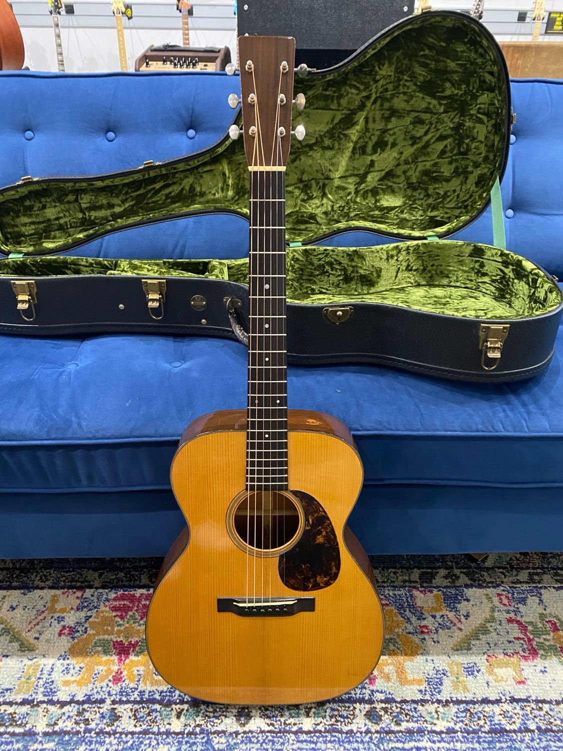 Used-Consignment-Pre-War Guitars Co. OM-18 Mahogany – Natural w/OHSC