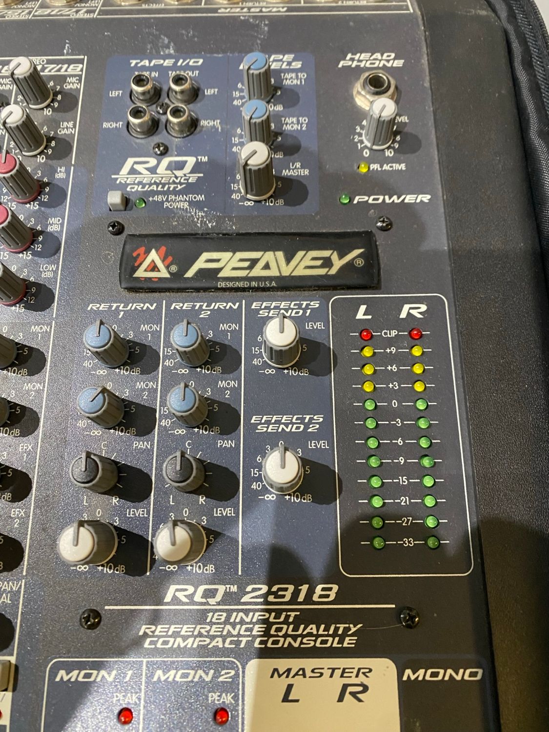 Used Peavey RQ 2318 18-Input Analog Mixing Console