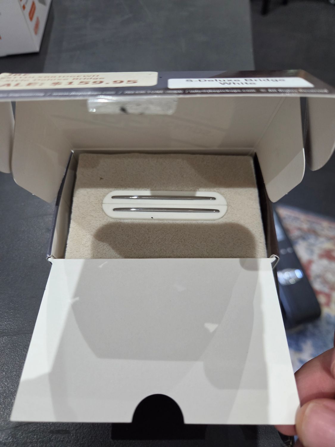 Used Joe Barden S-Style Deluxe Bridge white
