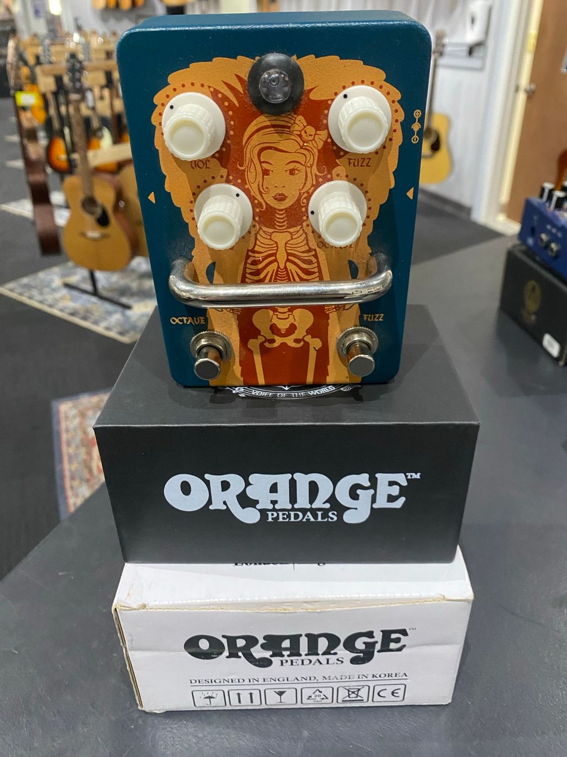 Used Orange Fur Coat Octave Fuzz