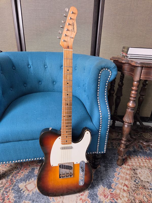 Used Danocaster Single Cut 2 tone w/bag