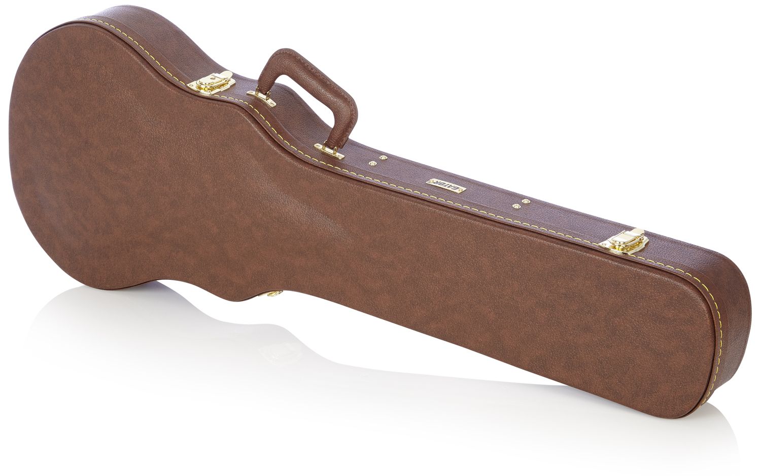 Gator Gibson Les Paul® Guitar Deluxe Wood Case, Brown