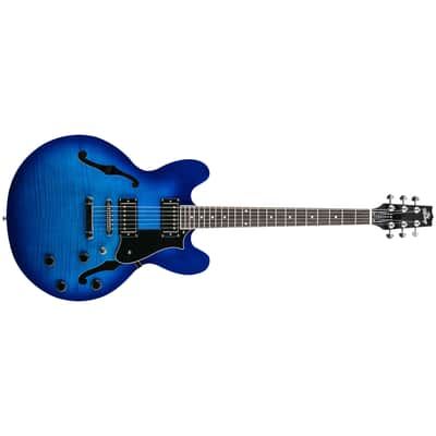 Heritage Ascent+ Collection H-535 Electric Guitar, Royal Blue Burst